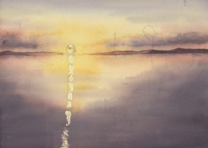 Sunset 1st Wash (Watercolour)