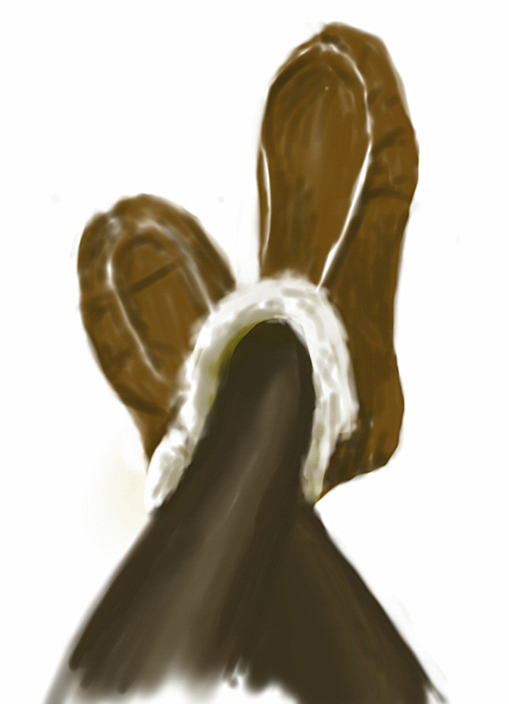 Toasty Feet (digital sketch)