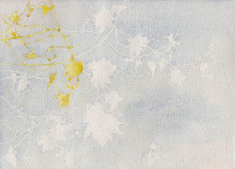 Wintery Sycamore Leaves (Watercolour)