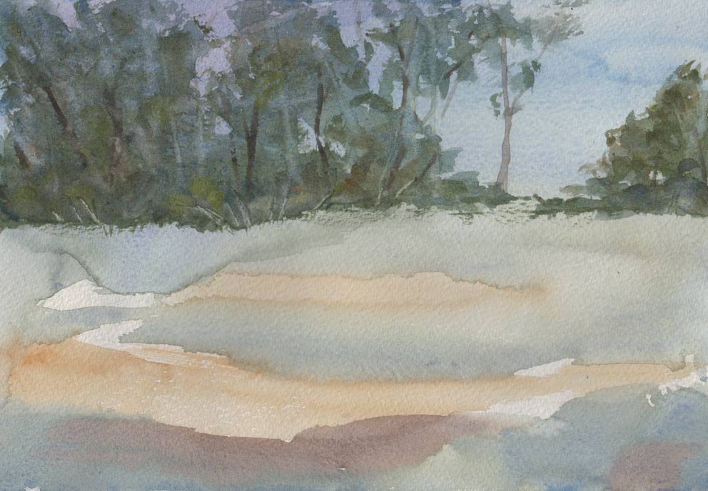 Sandstone Slopes (Watercolour)